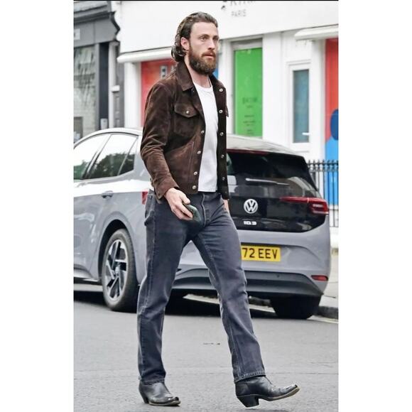 Vintage Black Leather Eel Skin Cowboy Boots | Mexican Made | Gritty Western Vibe - Picture 5 of 16